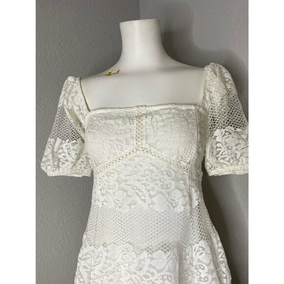 Free People Be Your Baby White Lace Babydoll Dress - Picture 5 of 13